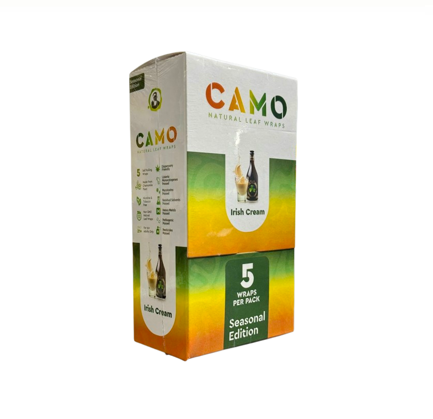 CAMO NAT WRAP 25PK IRISH CREAM