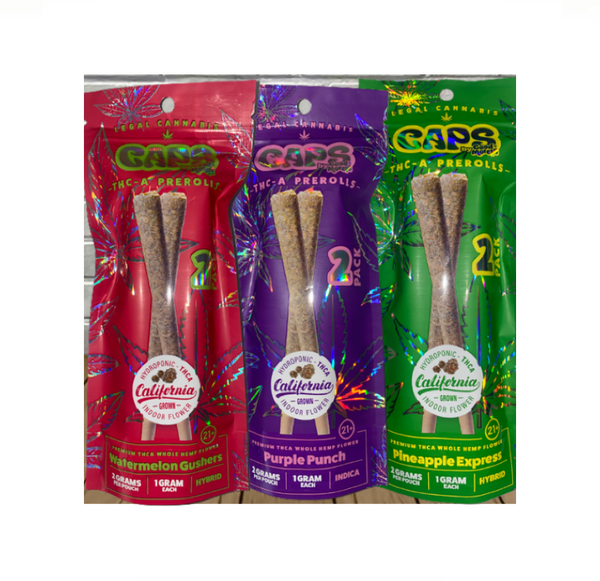 CAPS THCA PREROLL 2g/2pk 10CT