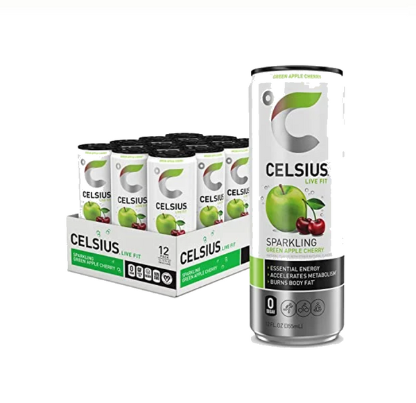 CELCIUS 12OZ12CT GREEN APLE CH