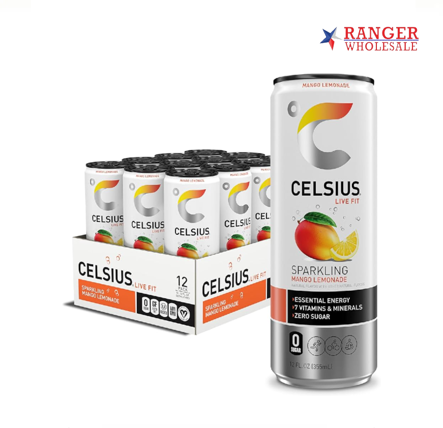 CELCIUS 12OZ12CT MANGO LEMONAD