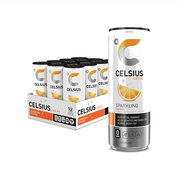 CELCIUS 12OZ12CT ORANGE