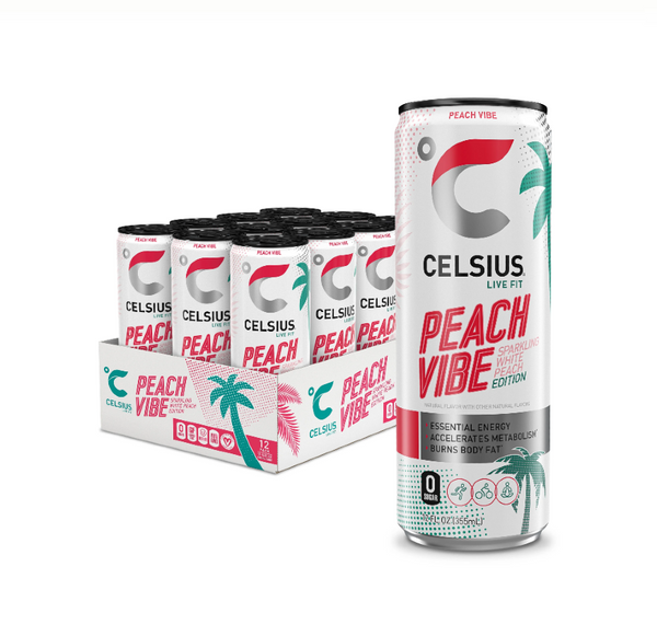 CELCIUS 12OZ12CT PEACH VIBE