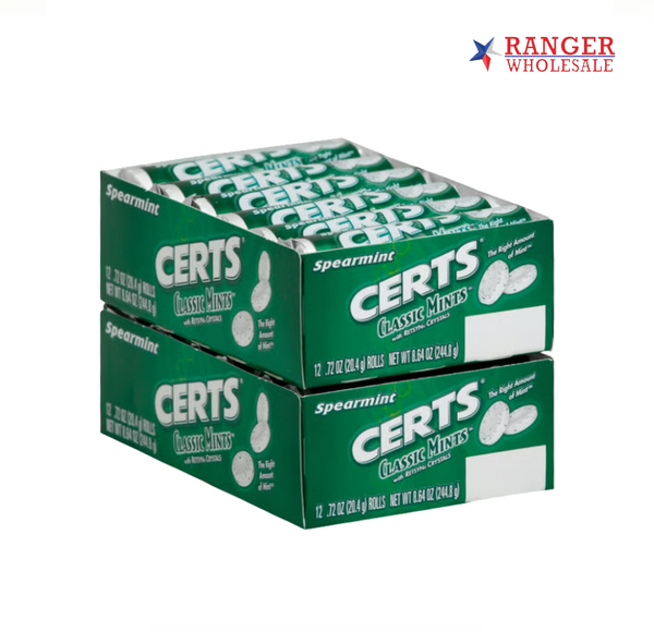 CERTS ROLL SPEARMINT 24CT