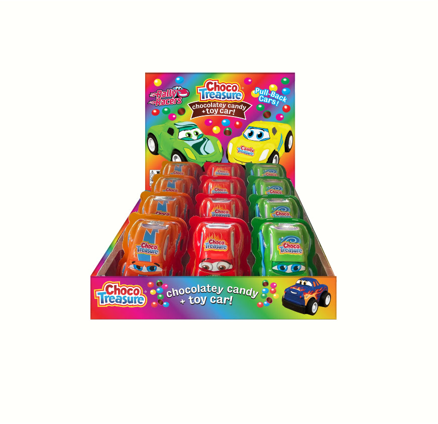 CHOCO TREASURE TOY CAR 12CT