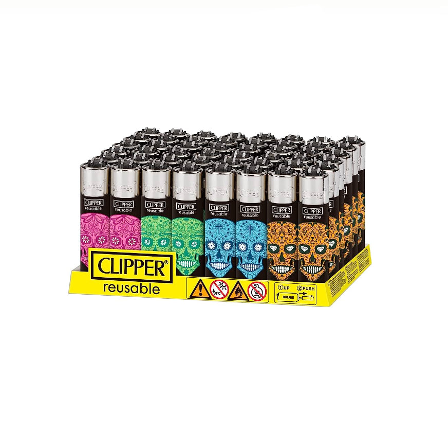 CLIPPER LIGHTER WILD SKUL 48CT