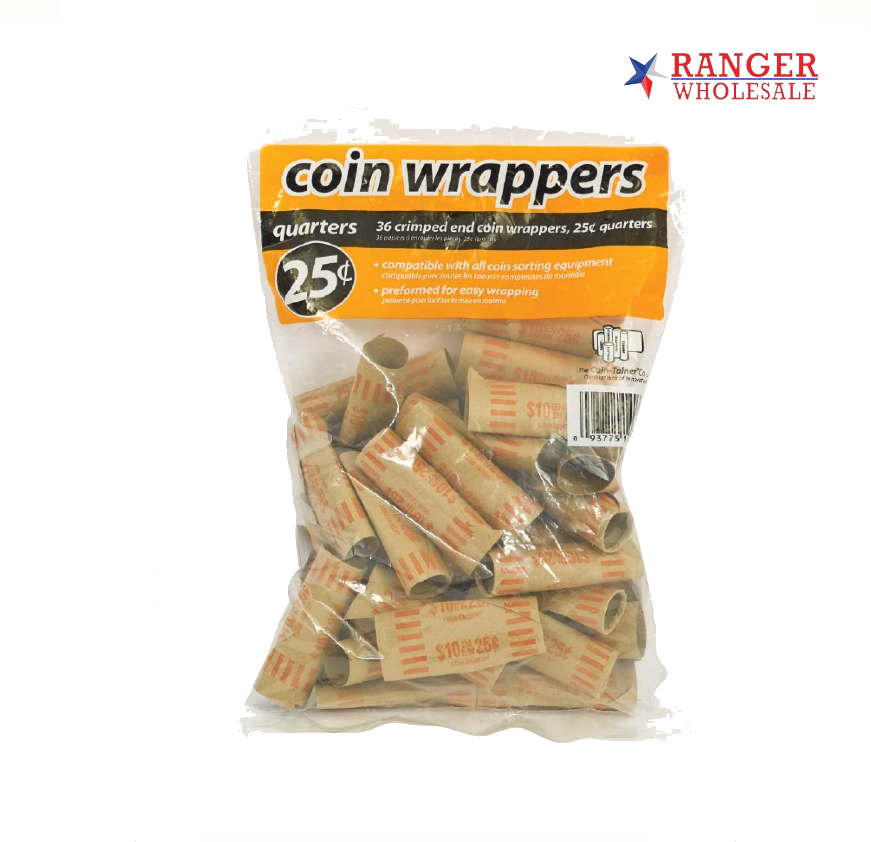 COIN WRAPPER QUARTER 36ct