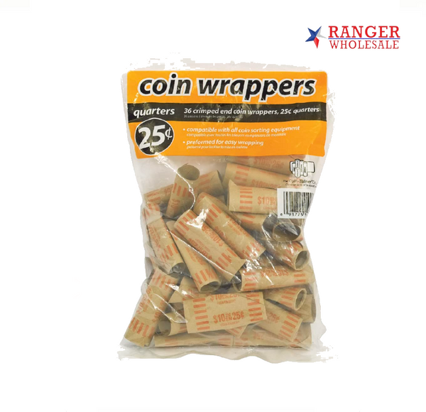 COIN WRAPPER QUARTER 36ct