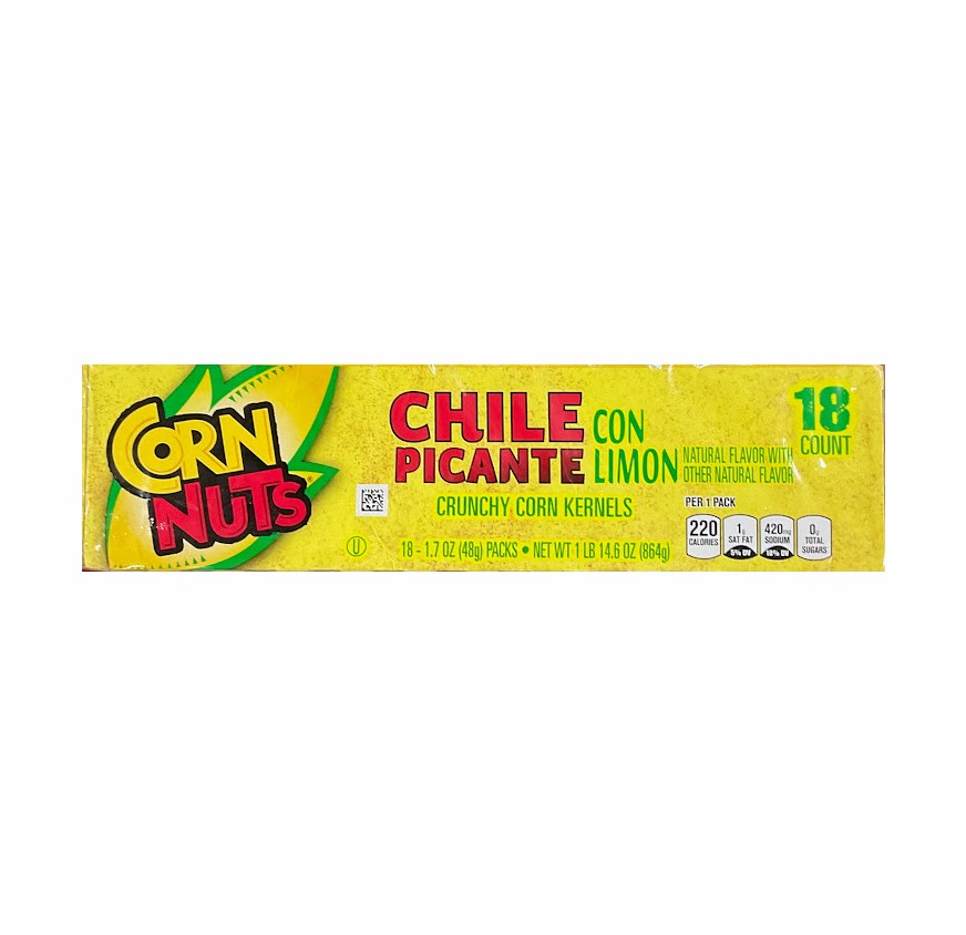CORN-NUTS CHILE PICANTE 18 CT*