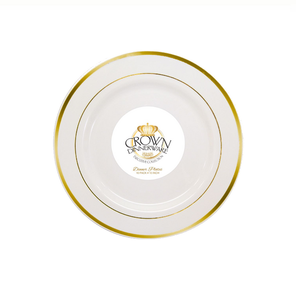 CROWN DINNERWARE PALTES 10CT