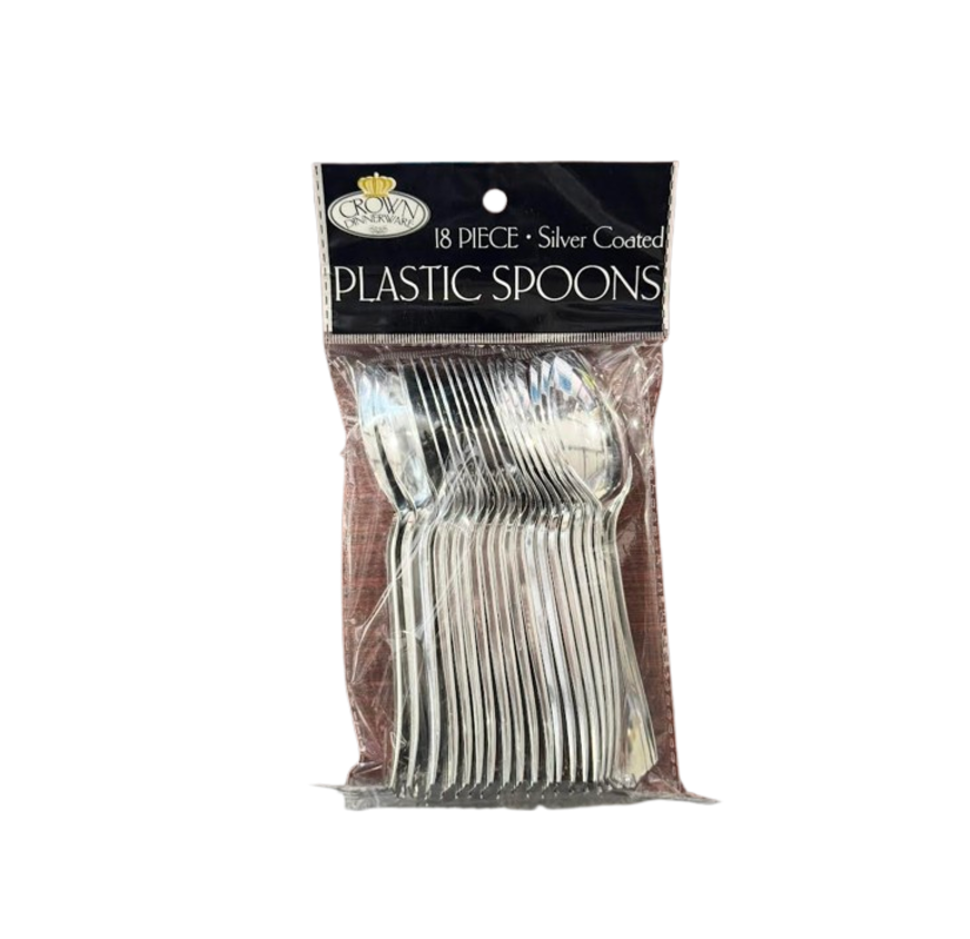 CROWN SILVER SPOON 18CT