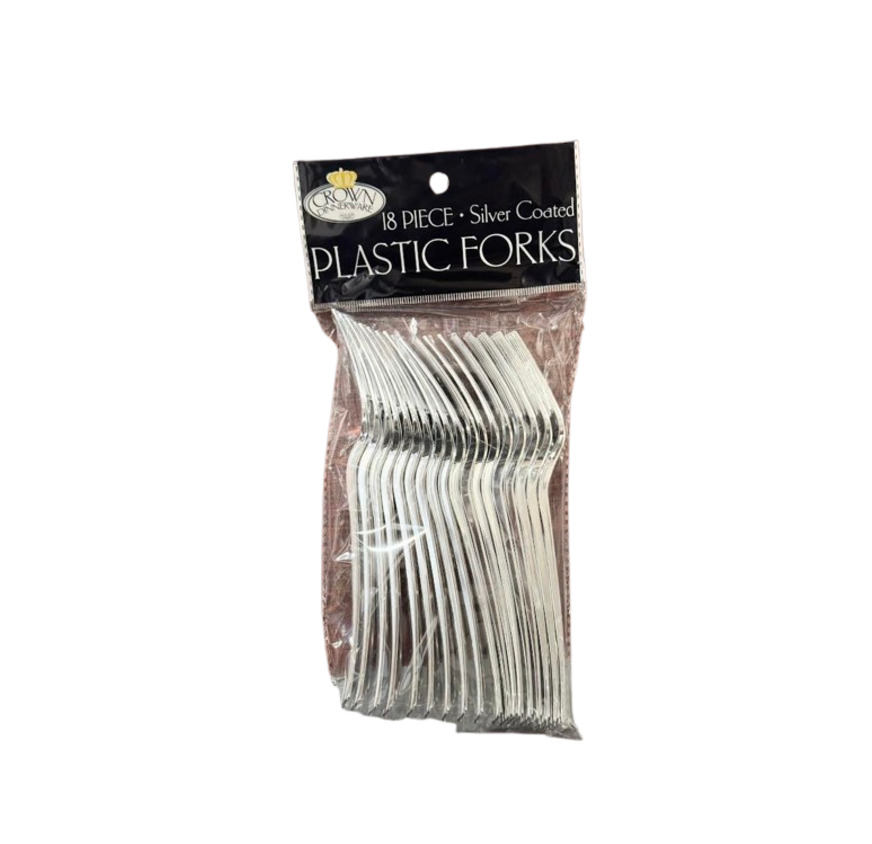 CROWN SILVER FORK 18CT