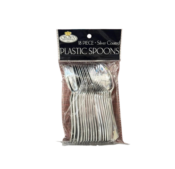 CROWN SILVER SPOON 18CT