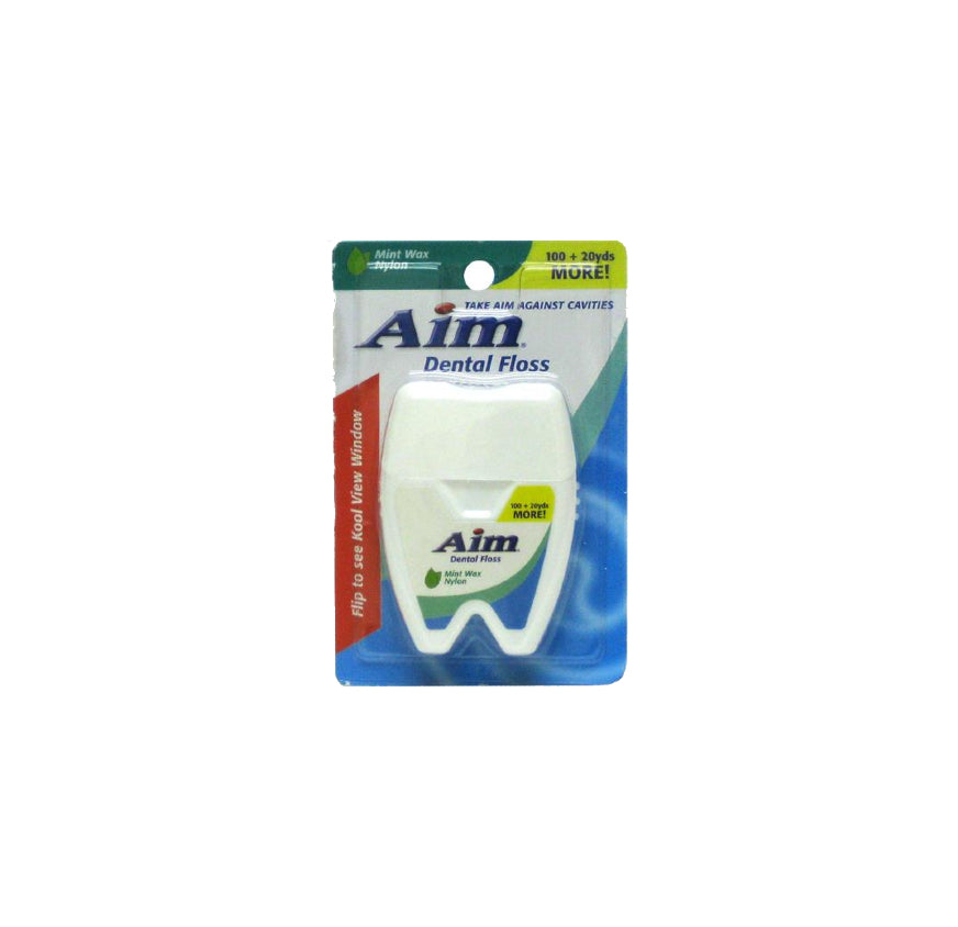 DENTAL FLOSS AIM MINT WAX 100+