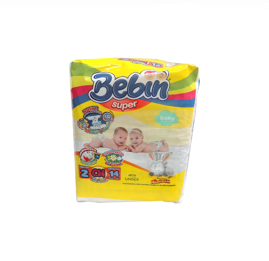 DIAPER SMALL YELLOW BEBIN 14CT