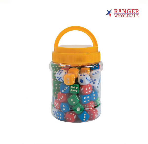 DICE IN CLEAR JAR 100CT