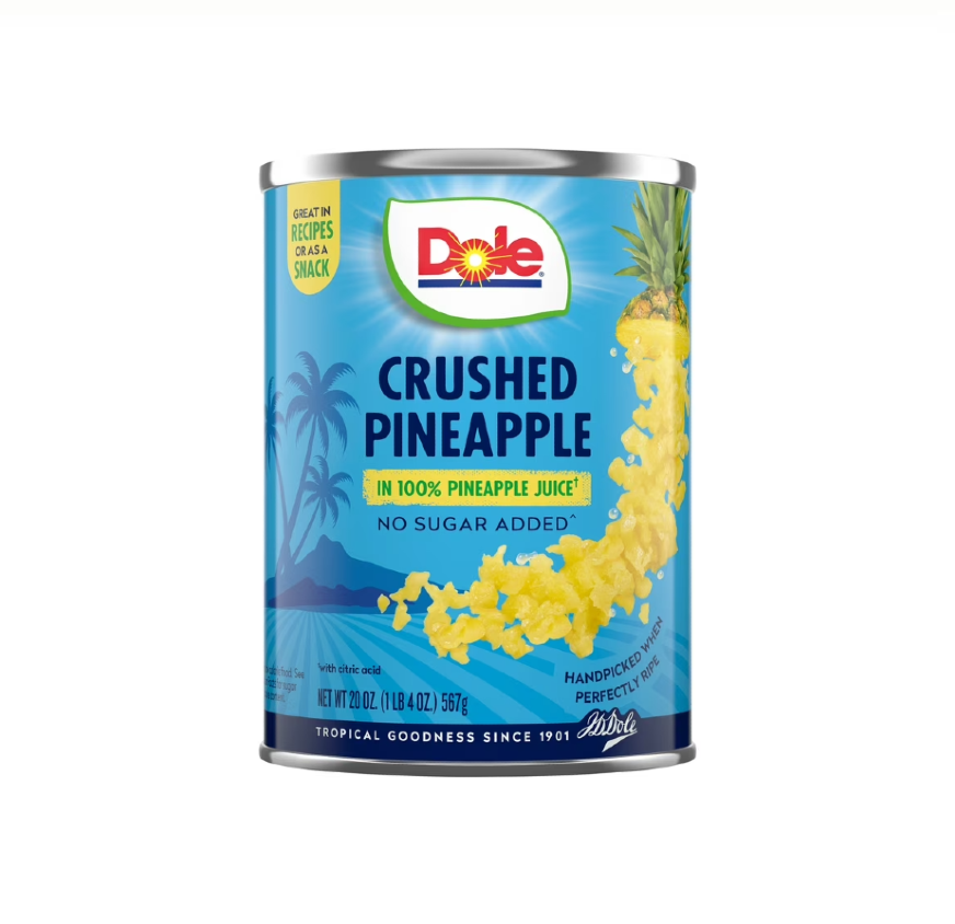 DOLE CRUSH PINAPPLE20OZ SINGLE