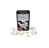 DOMINOES DBL 6 COLOR DOT TIN 2