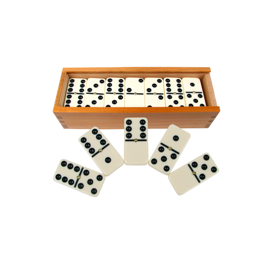 DOMINOES DOUBLE SIX DICE IVORY