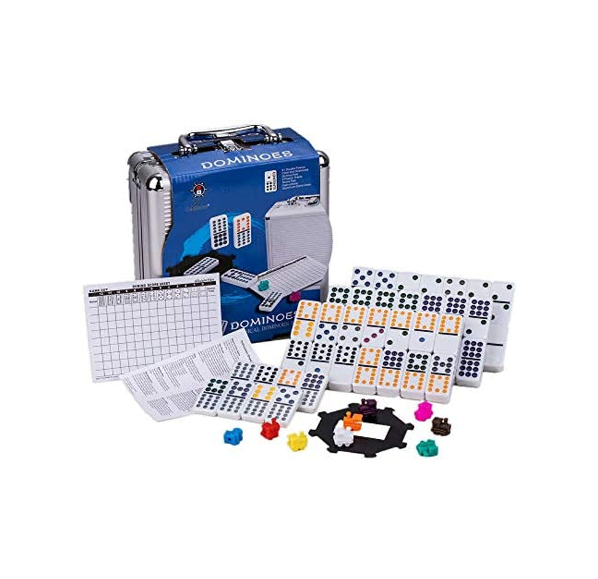 DOMINOES BLK/WH DOU SIX JUMBO