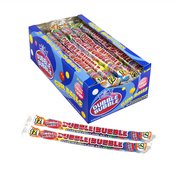 DUBBLE BUBBLE GUM BALLS 24 CT
