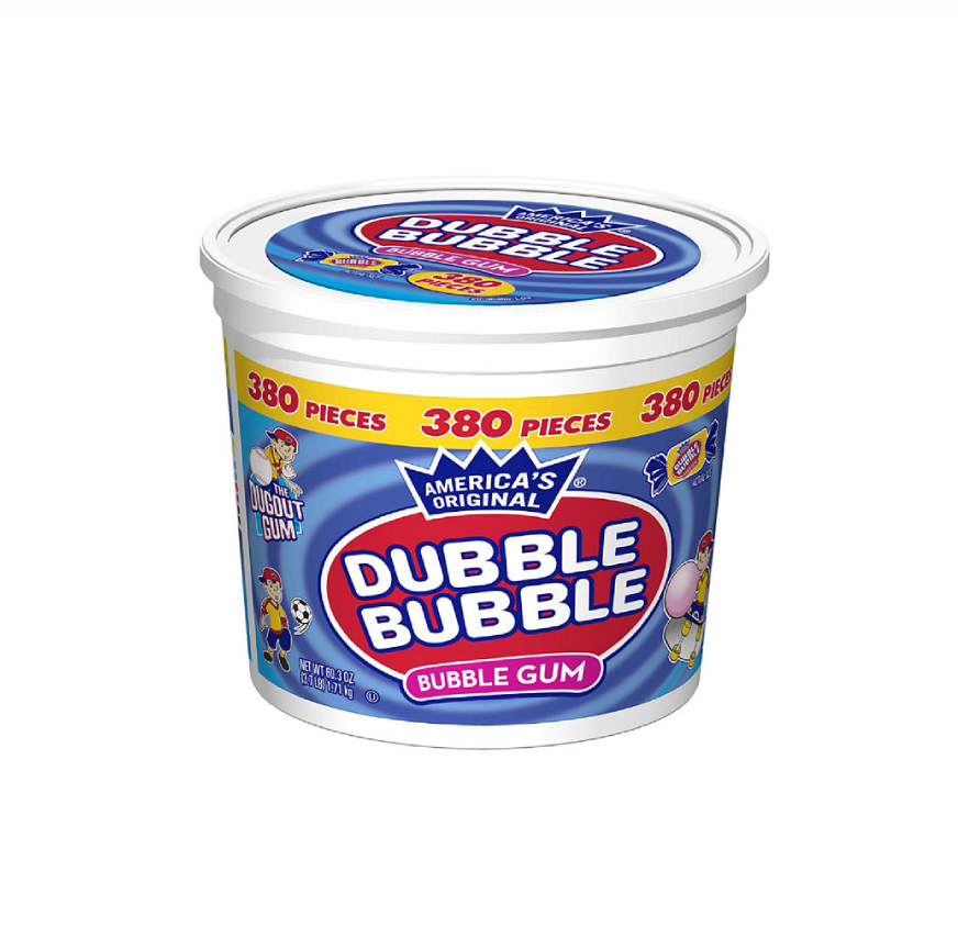 DUBBLE BUBBLE PRO BALL GUM CAN