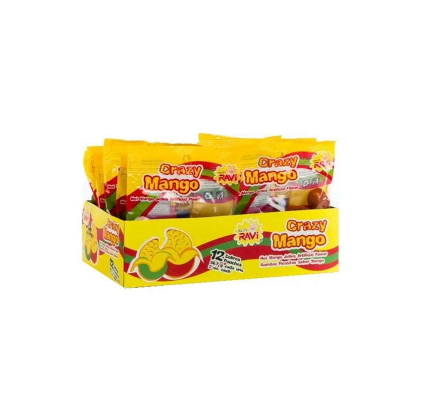 DULCES RAVI CRAZY MANGO 12CT