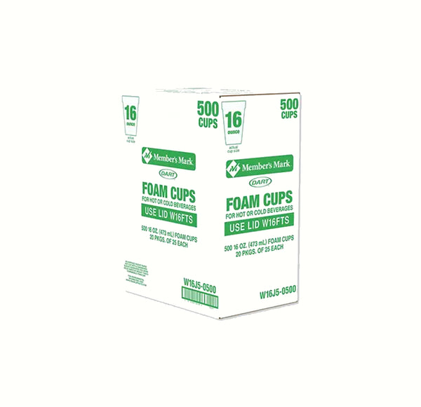 Dart Foam Cups - 16oz-500ct