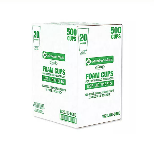 Dart Foam Cups - 20oz-500ct 20