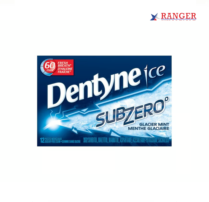 Dentyne Ice Subzero Glacier Mi
