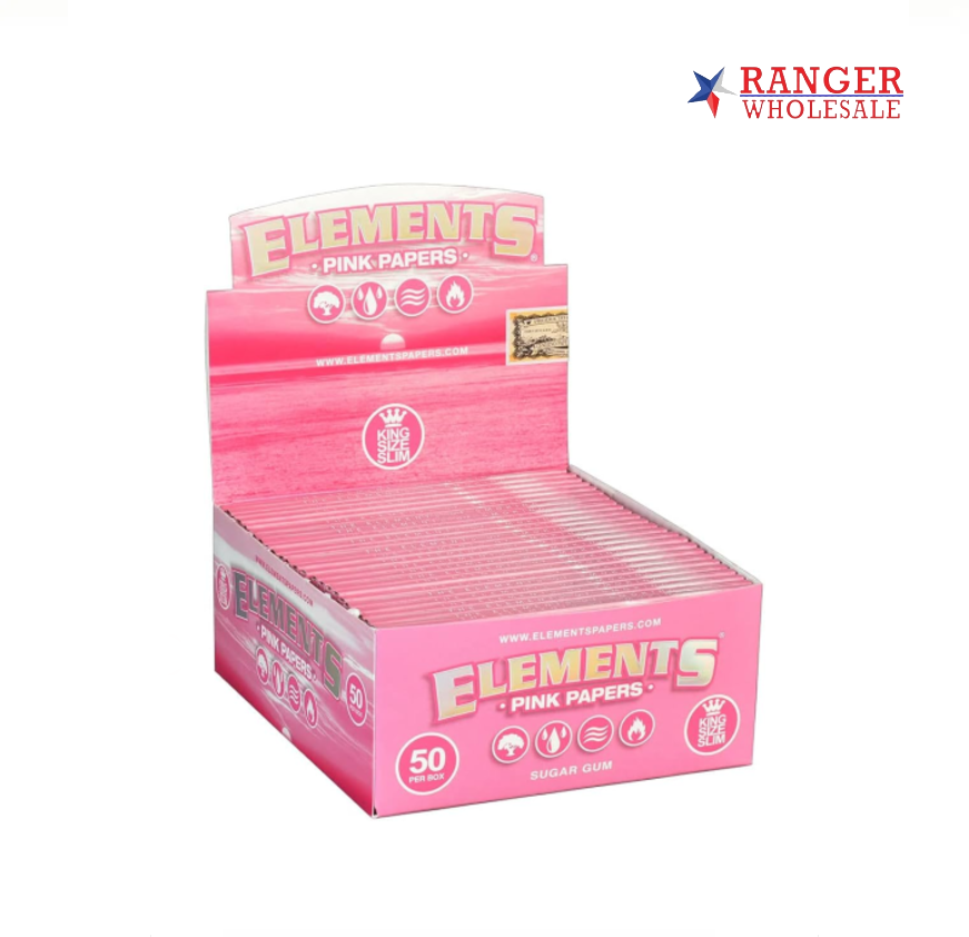 ELEMENTS PINK PAPER KING 50CT