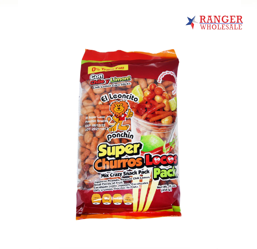 EL SUPER CHURROS CHILEL 16OZ