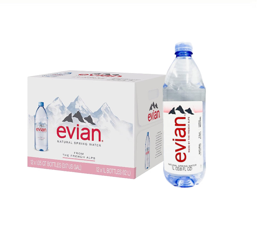 EVIAN WATER 12CT/1 LITTER