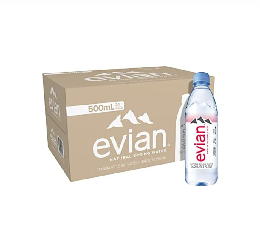 EVIAN WATER 16.9OZ(500ML) 24CT