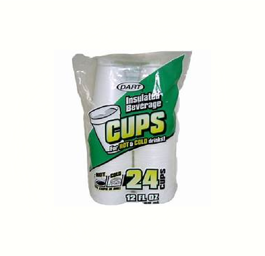 FOAM CUPS 12oz-24CT