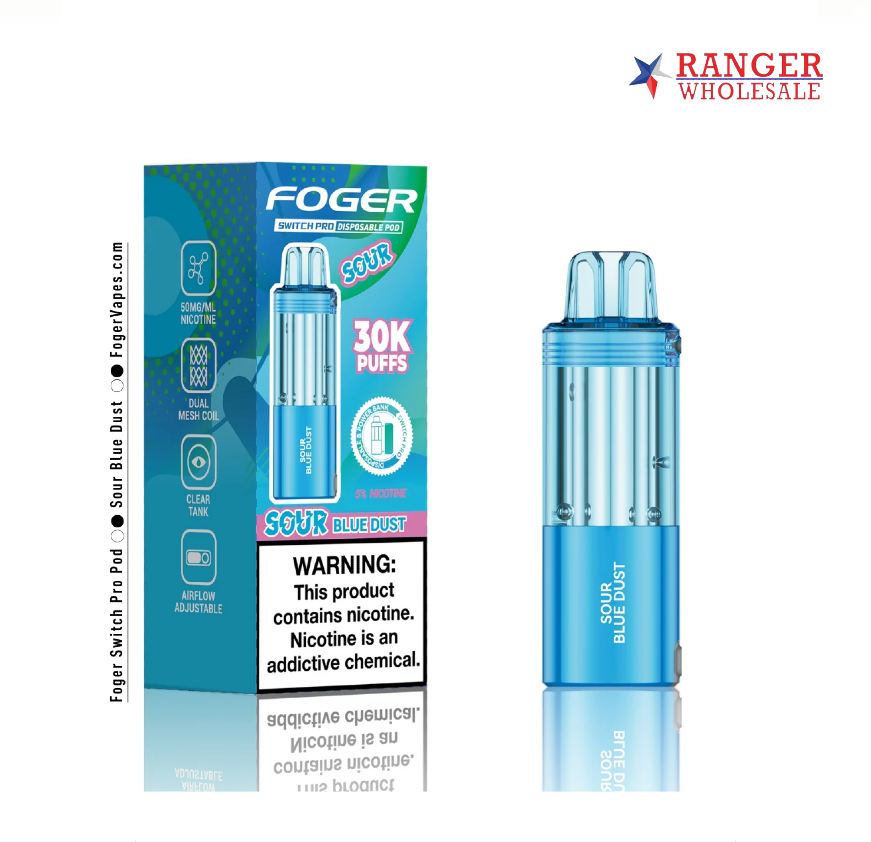 FOGER POD 30K 5CT SOUR BLUE DU