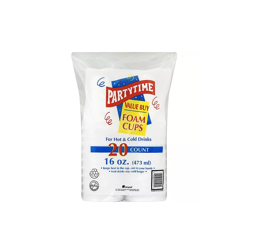 FORM CUPS PARTY TIME16OZ 16CT
