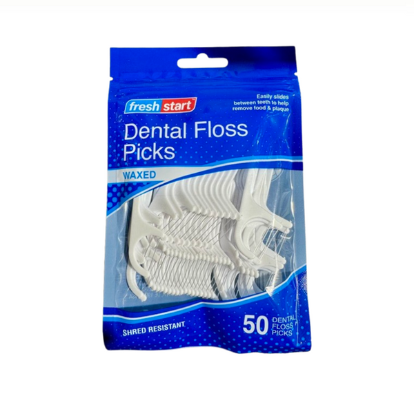 FRESH DENTAL FLOSS PICKS 50CT