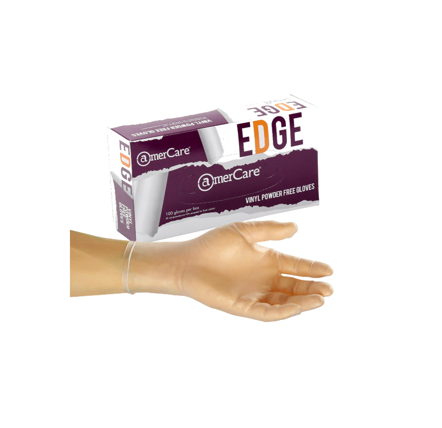 GLOVES EDGE VINYL M 100CT