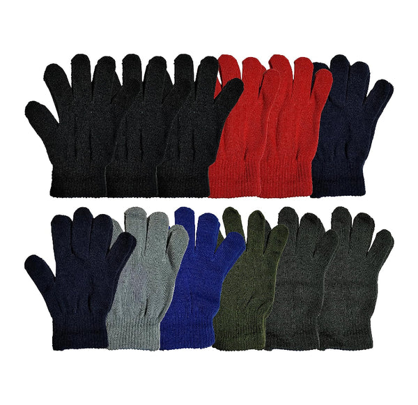 GLOVES WINTER 12PAIR PLAIN