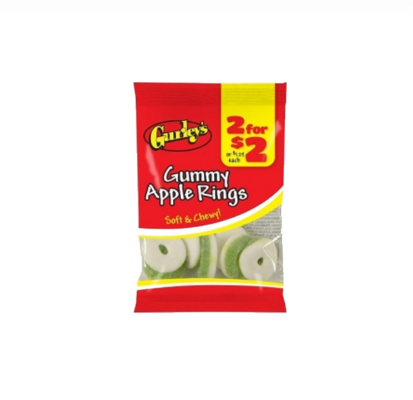 GURLEYS 2/$2 APPLE RINGS 12CT