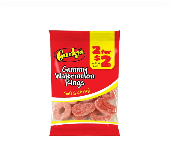 GURLEYS 2/$2 WTRMLN RINGS 12CT