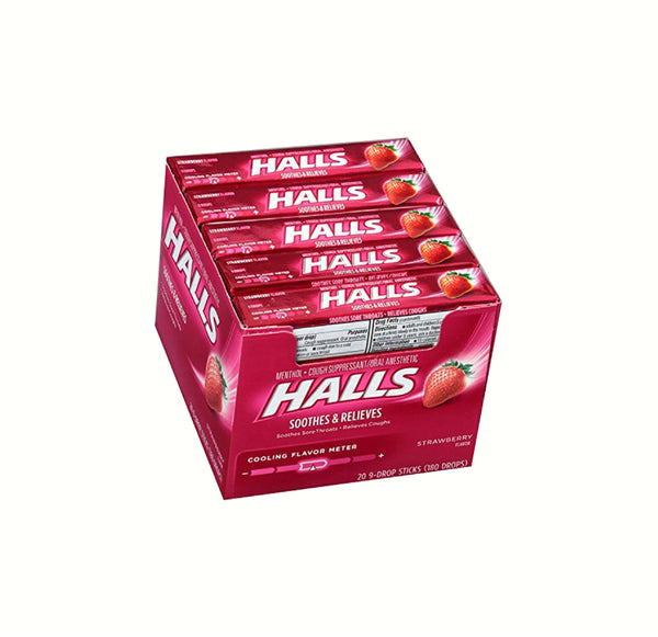 HALLS 20CT STRAWBERRY DEFENSE