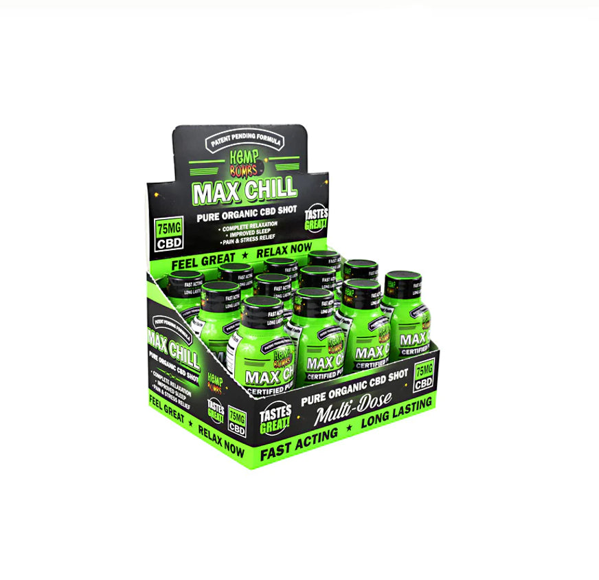 HEMP BOMBS MAX CHILL 75MG 12CT