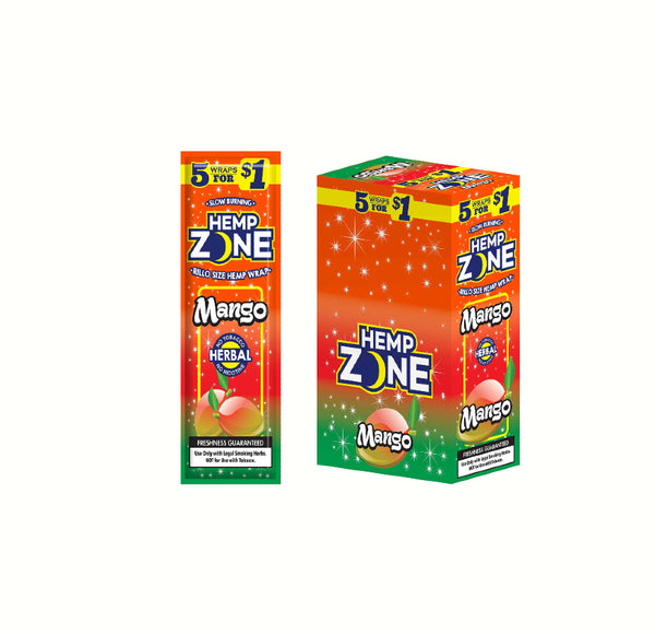 HEMP ZONE 5/$1 MANGO15/5PK