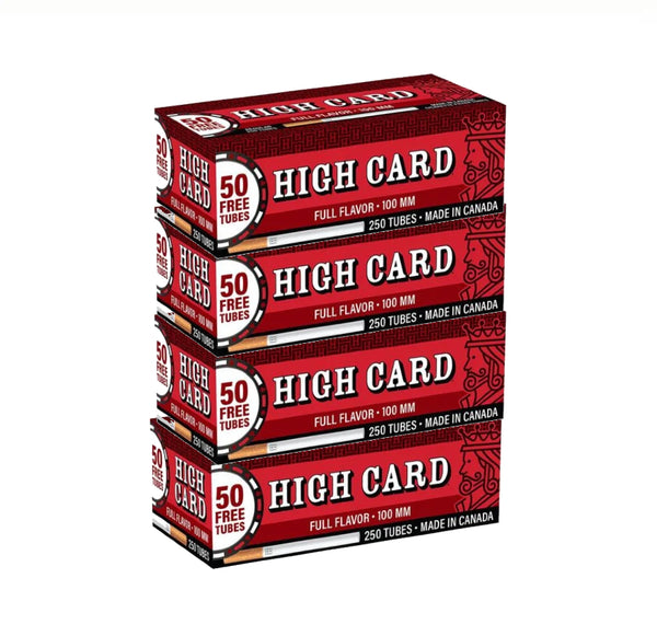 HIGH CARD TUBE RED 100 4/250PK