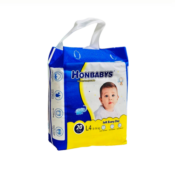 HONBABYS DIAPER SIZE 4 L/20CT