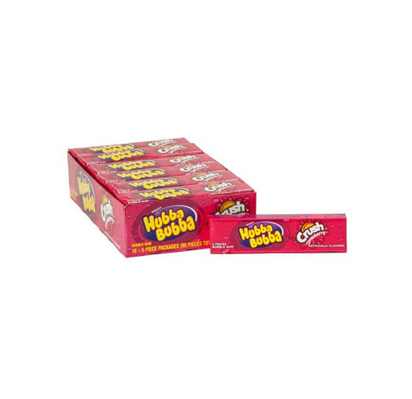 HUBBA BUBBA 18CT- CRUSH STRAWB