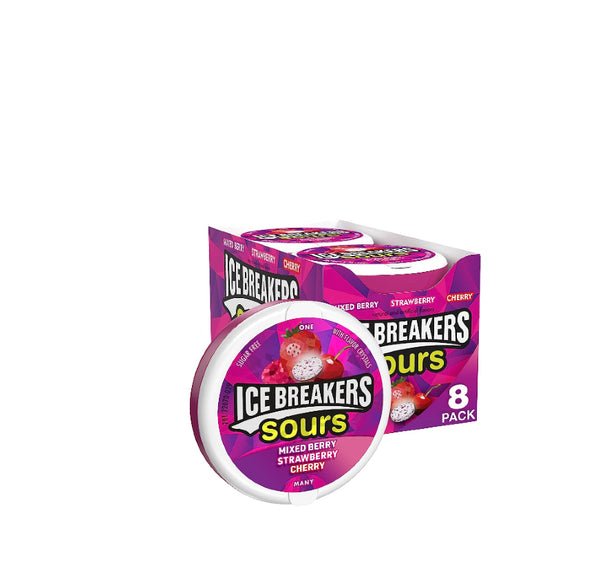 ICE BREAKERS SOURS 8CT BERRY S