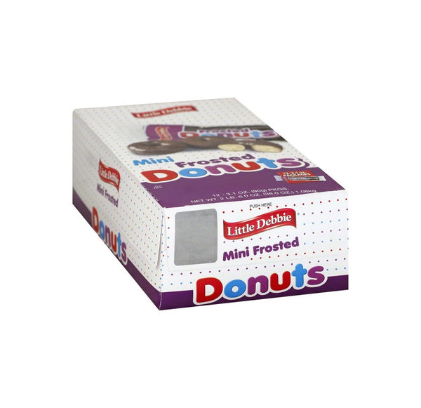 LIT DEB MINI CHOC DONUTS 12CT