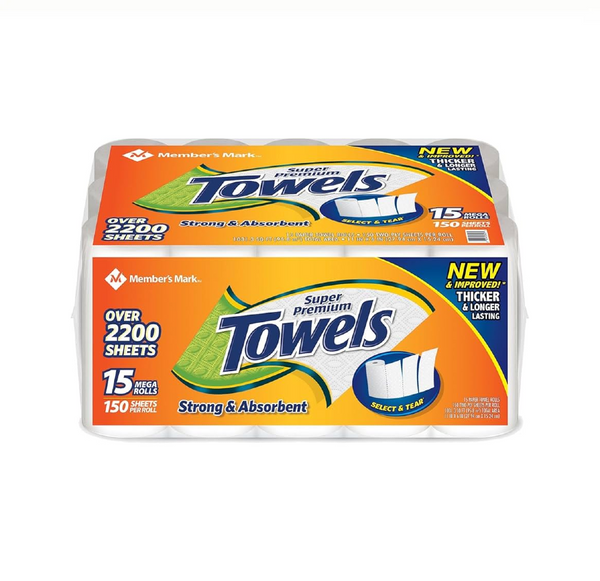 MEMBERMARK TOWEL'S 15 MEGA ROL